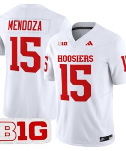 Alternative view of Fernando Mendoza Jersey #15 Indiana Hoosiers 2025 Limited Stitched