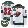 Filip Gustavsson Jersey 32 Minnesota Wild 25th Anniversary Patch Stitched White