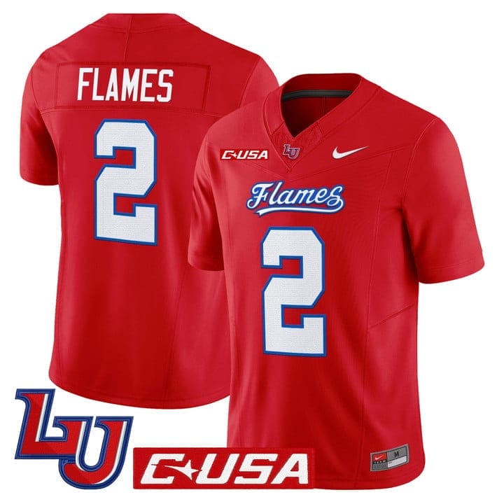 Flames Jersey #2 Liberty Flames 2025 Vapor Limited Stitched - Image 5