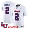 Flames Jersey 2 Liberty Flames 2025 Vapor Limited Stitched White 37e56a12 92e1 4e59 b34e 5e0cb6971dea