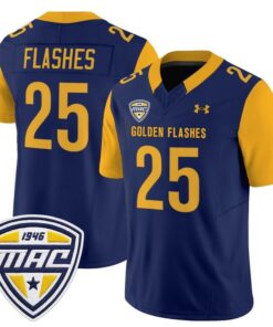 Flashes Jersey 25 Kent State Golden Flashes 2025 Limited Stitched Navy