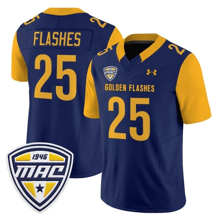 Flashes Jersey #25 Kent State Golden Flashes 2025 Limited Stitched - Image 5