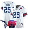 Florida Jersey 25 Florida Atlantic Football 25th Season Stitched White