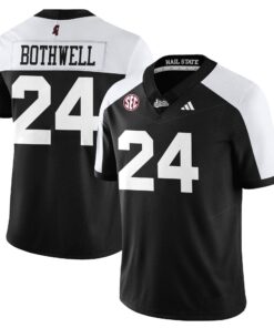 Fluff Bothwell Jersey 24 Mississippi State Football Darkness 2025 Black Alter