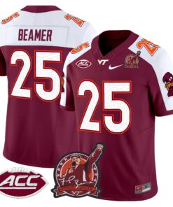 Frank Beamer Jersey 25 Virginia Tech Hokies Coach Frank Beamer 2025 Maroon ALter