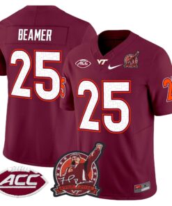 Frank Beamer Jersey 25 Virginia Tech Hokies Coach Frank Beamer 2025 Maroon d04b97fa 223c 4614 bc5f da5059c0b164