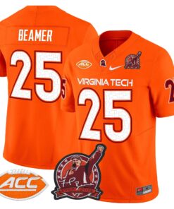 Frank Beamer Jersey 25 Virginia Tech Hokies Coach Frank Beamer 2025 Orange