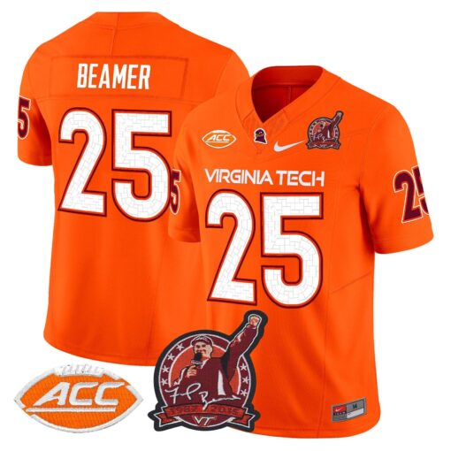 Frank Beamer Jersey #25 Virginia Tech Hokies Coach Frank Beamer 2025 - Image 5