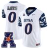 Frank Harris Jersey 0 UTSA Roadrunners 2025 Vapor Limited V2 Stitched White