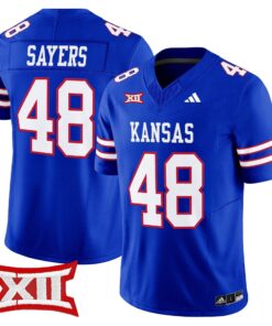 Gale Sayers Jersey 48 Kansas Jayhawks 2025 Vapor Limited Stitched Royal