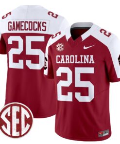 Gamecocks Jersey 25 Carolina 1980 Throwback Rebrand 2026 Stitched Garnet Alter