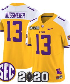 Alternative view of Garrett Nussmeier Jersey #13 LSU Tigers 2020 National Champions
