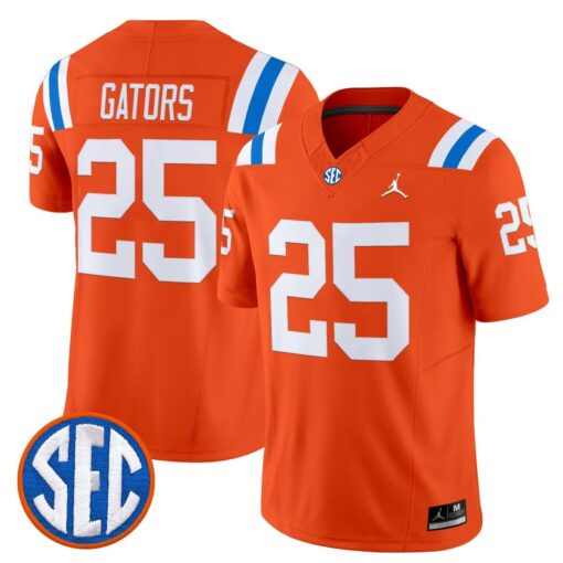 Gators Jersey #25 Florida Gators 1960s Throwback Vapor Limited - Image 2