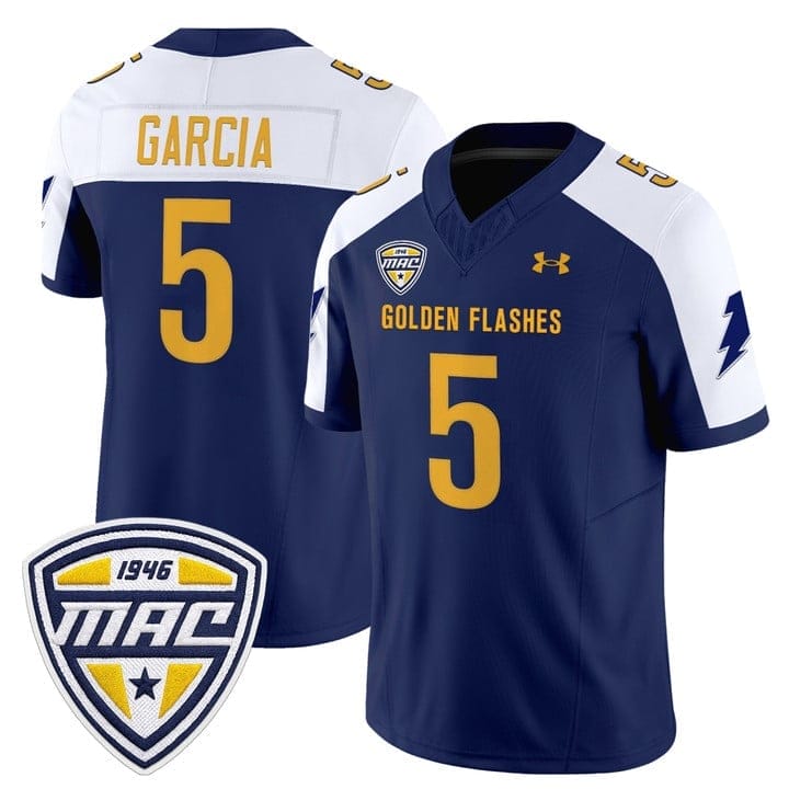 Gavin Garcia Jersey #5 Kent State Golden Flashes 2025 Limited Stitched - Image 4