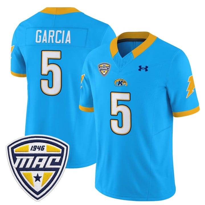 Gavin Garcia Jersey #5 Kent State Golden Flashes 2025 Limited Stitched - Image 3