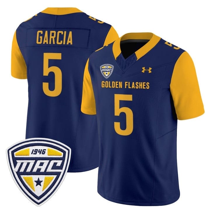Gavin Garcia Jersey #5 Kent State Golden Flashes 2025 Limited Stitched - Image 5