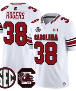 George Rogers Jersey 38 South Carolina Gamecocks 2025 Stitched White
