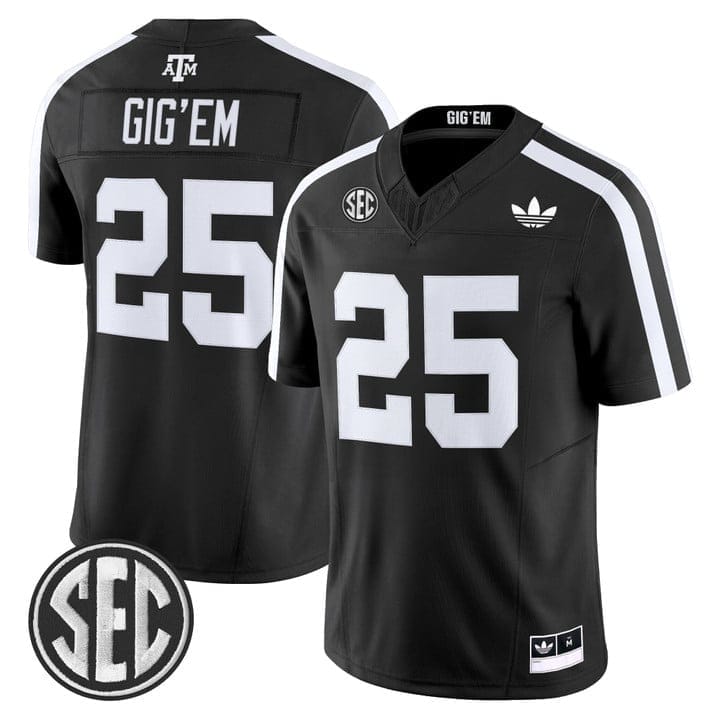 Gig'Em Jersey #25 Texas A&M Aggies 2025 Vapor Limited V2 Stitched