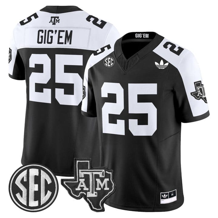 Gig'Em Jersey #25 Texas A&M Aggies 2025 Vapor Limited V2 Stitched - Image 3