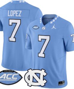Gio Lopez Jersey 7 North Carolina Tar Heels 2025 Limited Stitched Blue c2a21439 8796 4608 b68c 5f00127d97cb