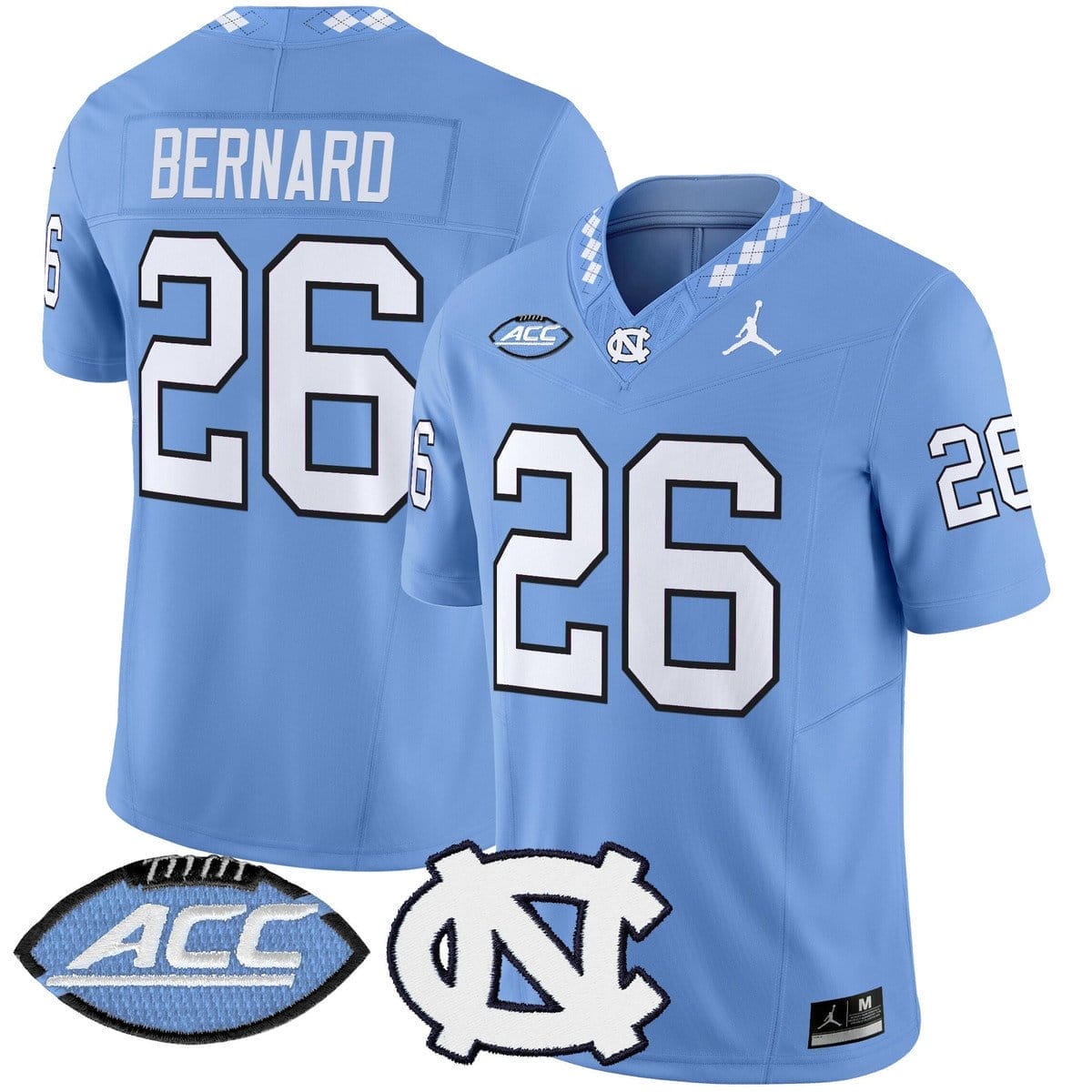 Giovani Bernard Jersey #26 North Carolina Tar Heels 2025 Stitched - Image 3