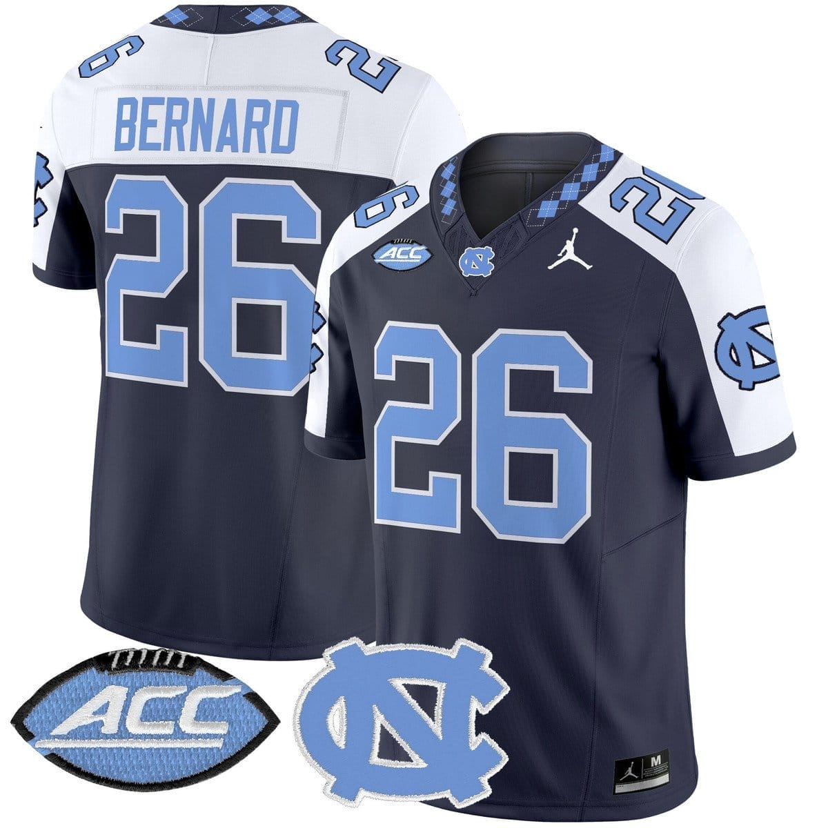Giovani Bernard Jersey #26 North Carolina Tar Heels 2025 Stitched - Image 4