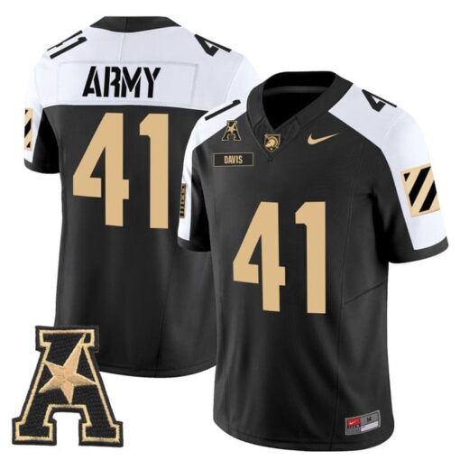 Glenn Davis Jersey #41 Army Black Knights 2025 Vapor Stitched - Image 3