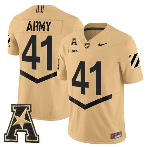 Glenn Davis Jersey #41 Army Black Knights 2025 Vapor Stitched - Image 5