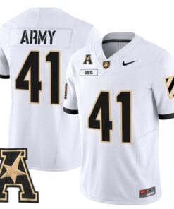 Glenn Davis Jersey 41 Army Black Knights 2025 Vapor Stitched White