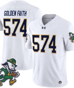 Golden Faith Jersey #574 Notre Dame 2025 Gridiron Leprechaun Edition