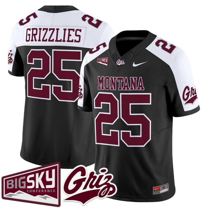 Grizzlies Jersey #25 Montana Grizzlies 2025 Vapor Limited Stitched - Image 3