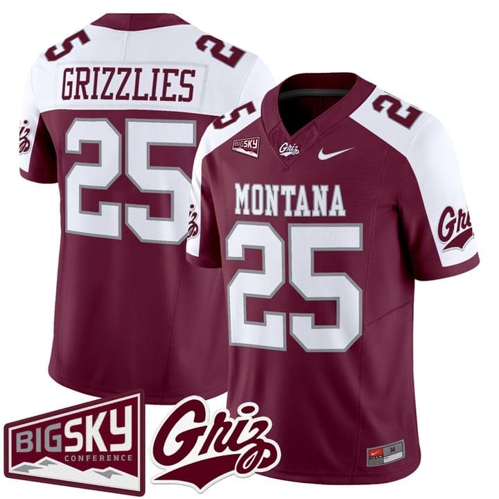 Grizzlies Jersey #25 Montana Grizzlies 2025 Vapor Limited Stitched - Image 4