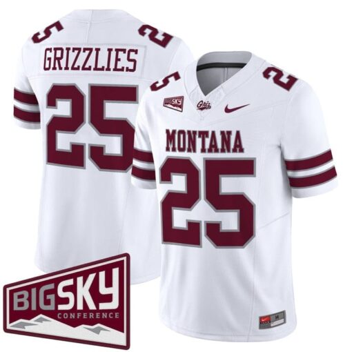 Grizzlies Jersey #25 Montana Grizzlies 2025 Vapor Limited Stitched Black Alter - Image 5