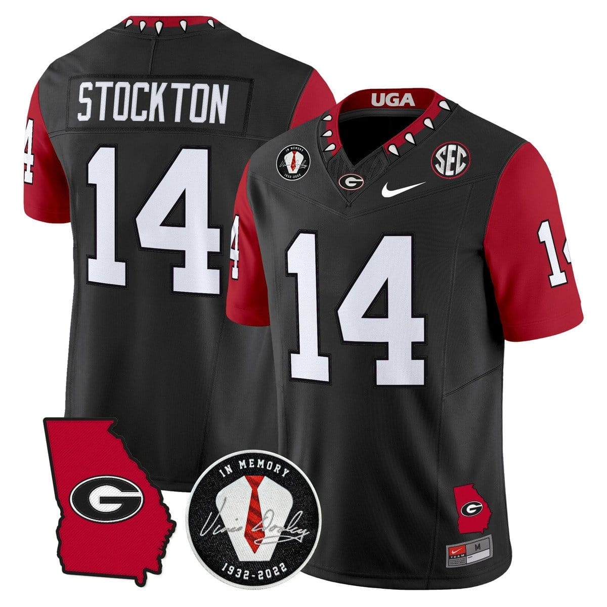 Gunner Stockton Jersey #14 Georgia Bulldogs 2025 Limited Stitched