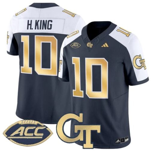 Haynes King Jersey #10 Georgia Tech Yellow Jackets 2025 Stitched - Image 4