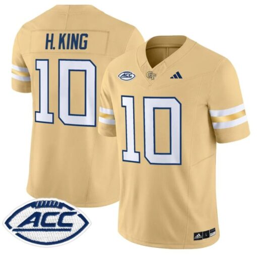 Haynes King Jersey #10 Georgia Tech Yellow Jackets 2025 Stitched - Image 3