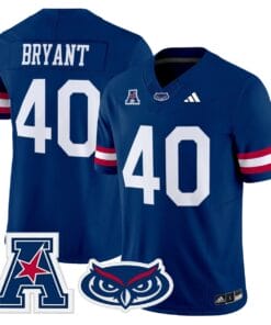 Harrison Bryant Jersey 40 Florida Atlantic Owls 2025 All Stitched Blue