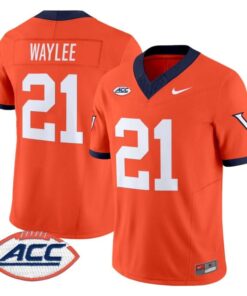 Harrison Waylee Jersey 21 Virginia Cavaliers 1995 Throwbacks Stitched Orange