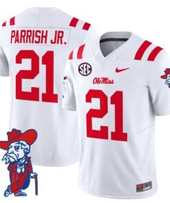 Alternative view of Henry Parrish Jr Jersey #21 Ole Miss Rebels 2025 Limited V2