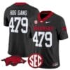 Hog Gang Jersey 479 Arkansas Razorbacks Limited Stitched Black