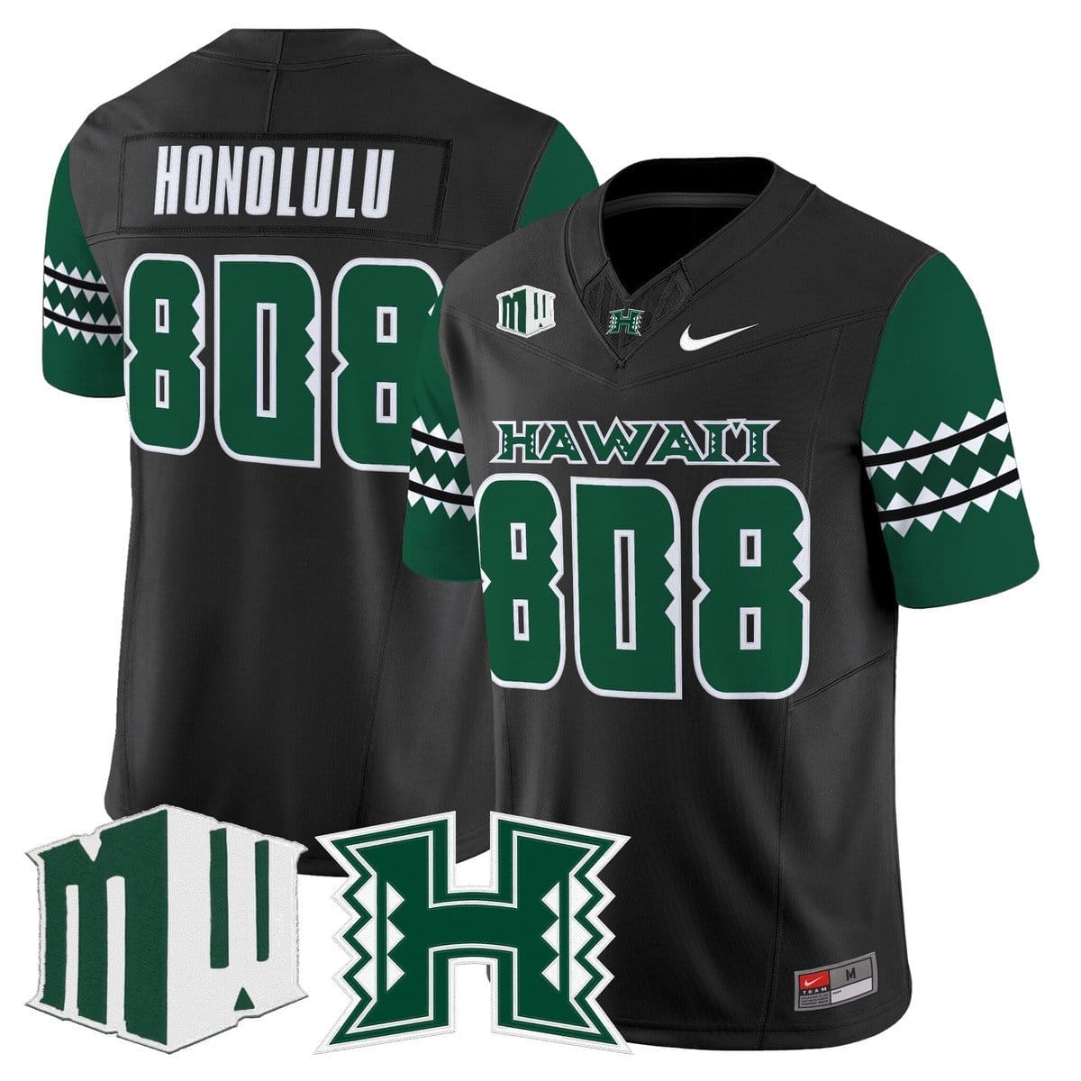 Honolulu Jersey #808 Hawai'i Rainbow Warriors 2025 Vapor Stitched