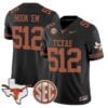 Hook Em Jersey 512 Texas Longhorns 2025 State Map SEC Patch Black