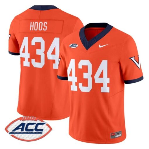 Hoos Jersey #434 Virginia Cavaliers 1995 Throwbacks Stitched - Image 4