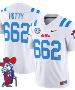Hotty Jersey 662 Ole Miss Rebels 2025 Limited V2 Stitched White Limited