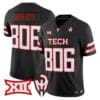 Hub City Jersey 806 Texas Tech Red Raiders Too Cold Vapor Stitched Black