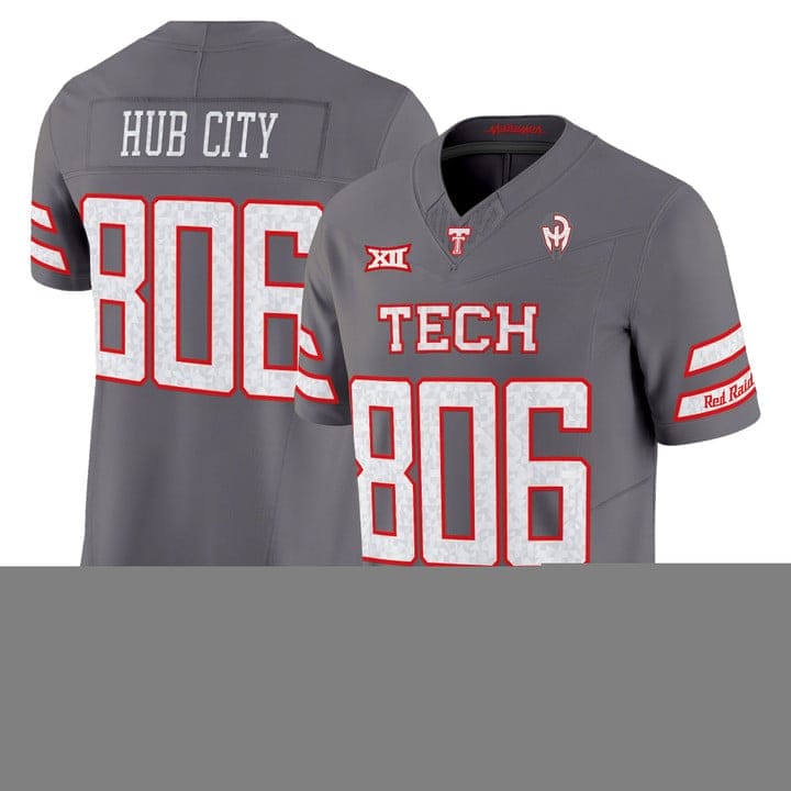 Hub City Jersey #806 Texas Tech Red Raiders Too Cold Vapor Stitched - Image 3