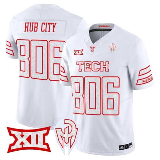 Hub City Jersey #806 Texas Tech Red Raiders Too Cold Vapor Stitched - Image 4