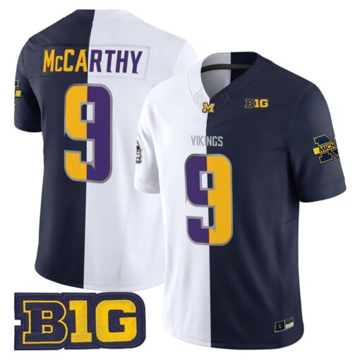 J.J. McCarthy Split Vapor Limited Jersey - All Stitched - Image 2