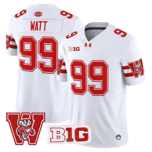 J.J. Watt Jersey #99 Wisconsin Badgers Throwback Stitched - Image 5