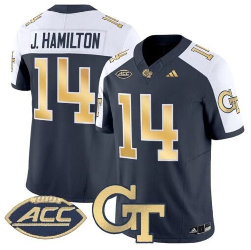 Joe Hamilton Jersey #14 Georgia Tech Yellow Jackets 2025 Stitched - Image 4